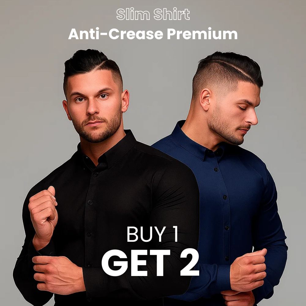 ELEGANTIEE | ElasticFit™ - Schlankes Hemd Anti-Crease Premium