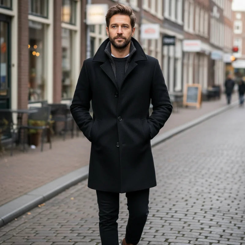 ELEGANTIEE | Cappotto da uomo a due pezzi per stile e calore
