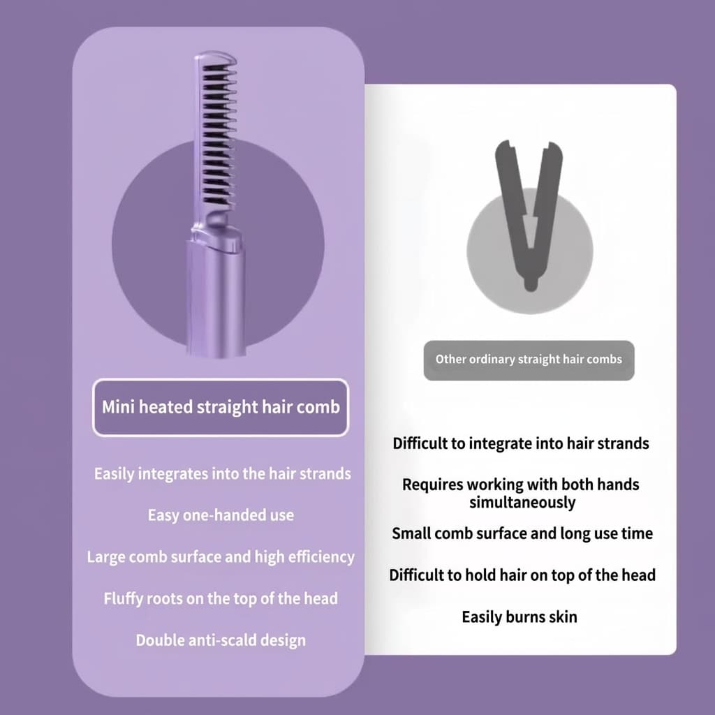 ELEGANTIEE | Portable Straightening Comb