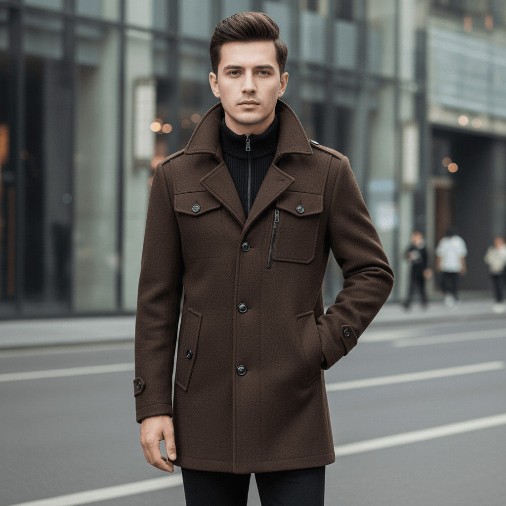 ELEGANTIEE | Cappotto da uomo a due pezzi per stile e calore