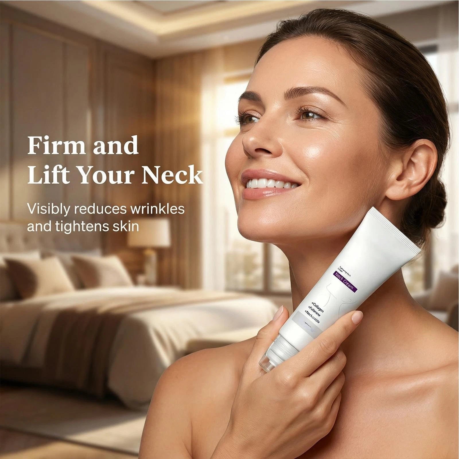 FirmSkin Neck™ - Collagen and Hyaluronic Acid Neck Cream | ELEGANTIEE