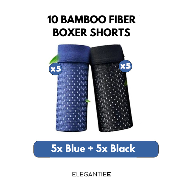 Bamboo Fiber Boxer Shorts (Buy 5, Get 10)