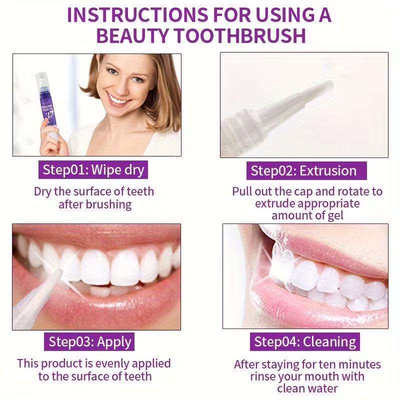 Teeth Whitening Pen - SnowTooth | Buy 1 get 3 | Elegantiee