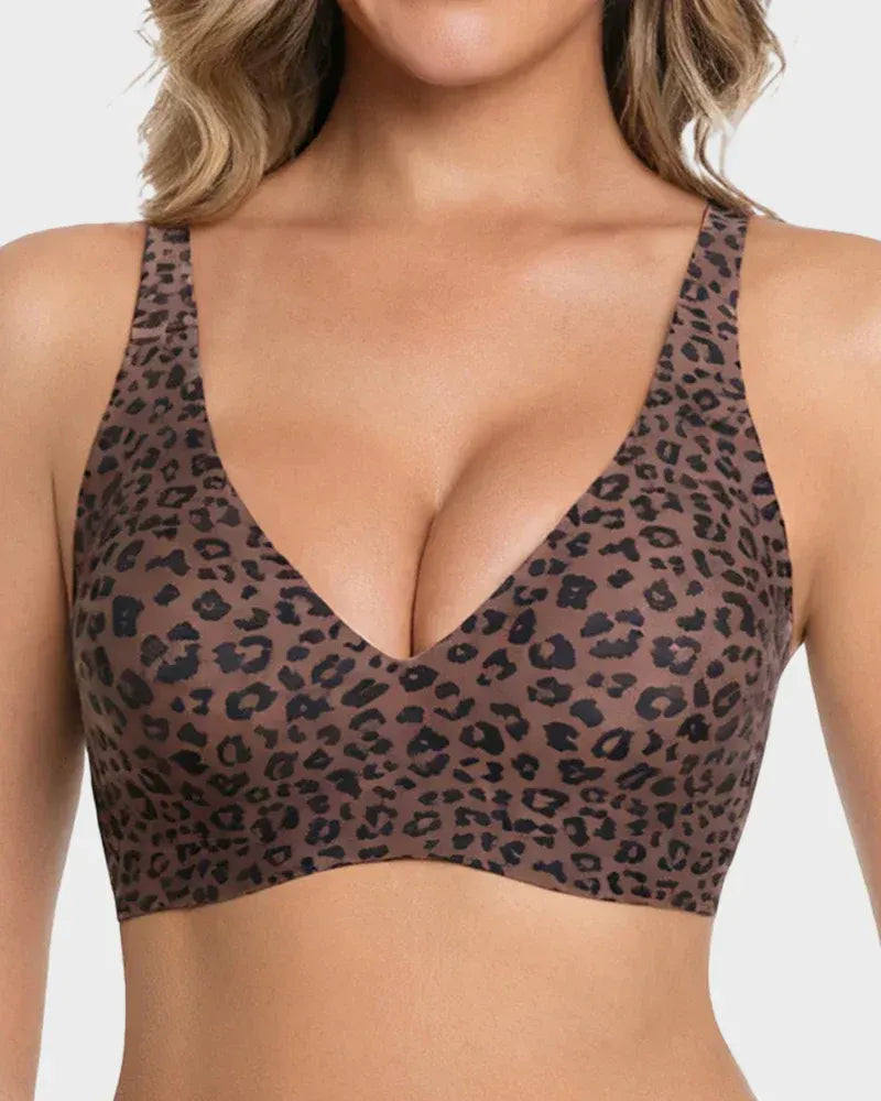 Seamless Jelly Push-Up Bra | Deep V Wireless | Elegantiee