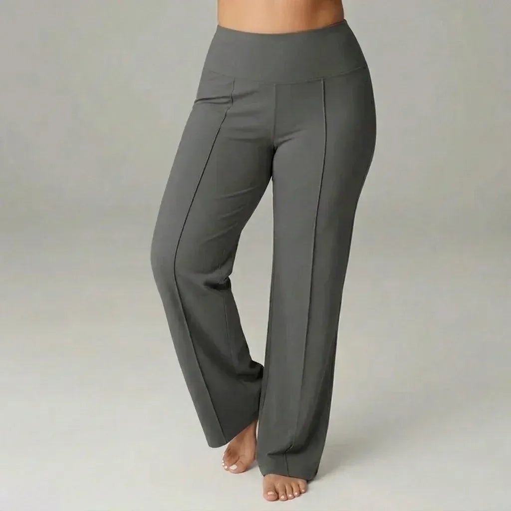 SoftFlex Comfort | High Waist Stretch Wide Leg Pants - ELEGANTIEE