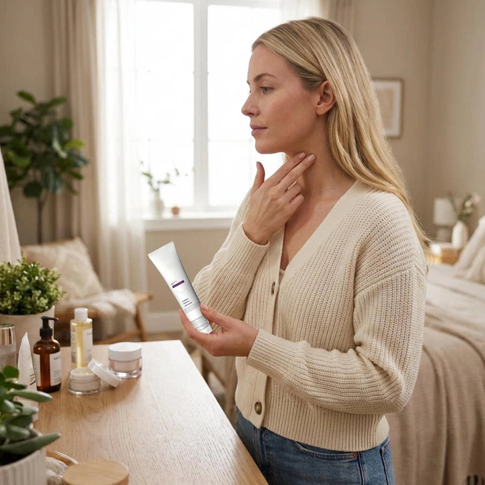 FirmSkin Neck™ - Collagen and Hyaluronic Acid Neck Cream | ELEGANTIEE