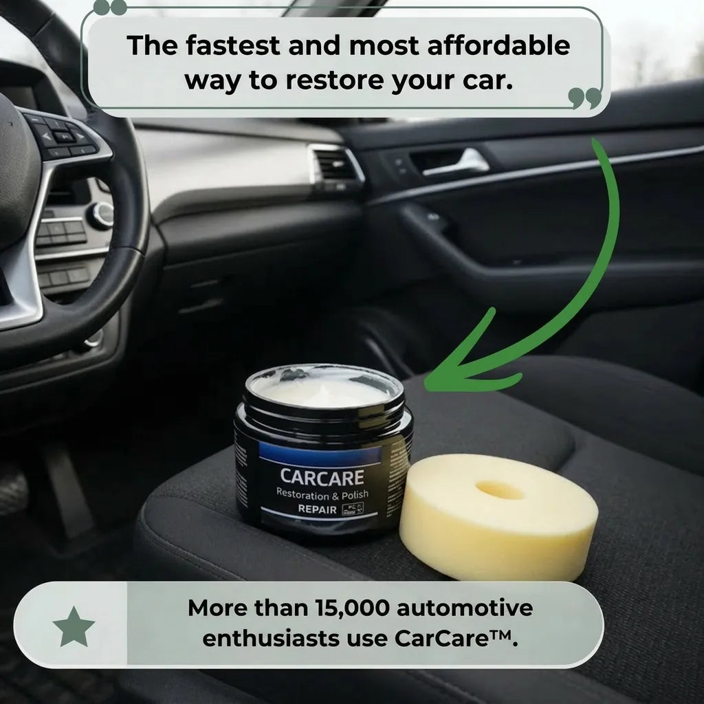 CarCare™ – Restorative cream for car interiors (leather and plastics) | Buy 1, get 2!